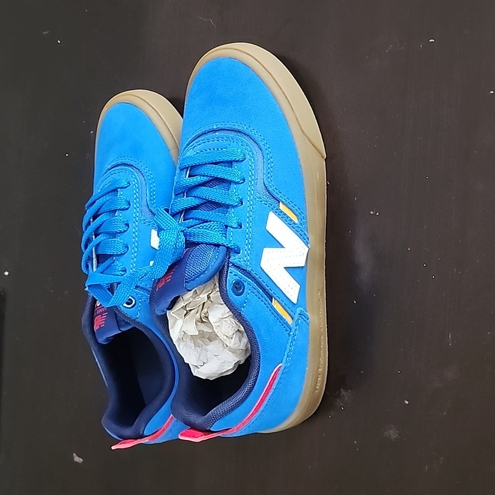 New Balance Numeric 306SLC Jamie Foy Blue/Yellow size 4